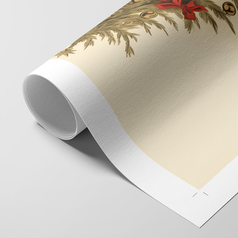 Christmas Holiday Art CDXCI - Reproduction d'art en toile seulement - NON-CADRE, H 27 po x l 18 po