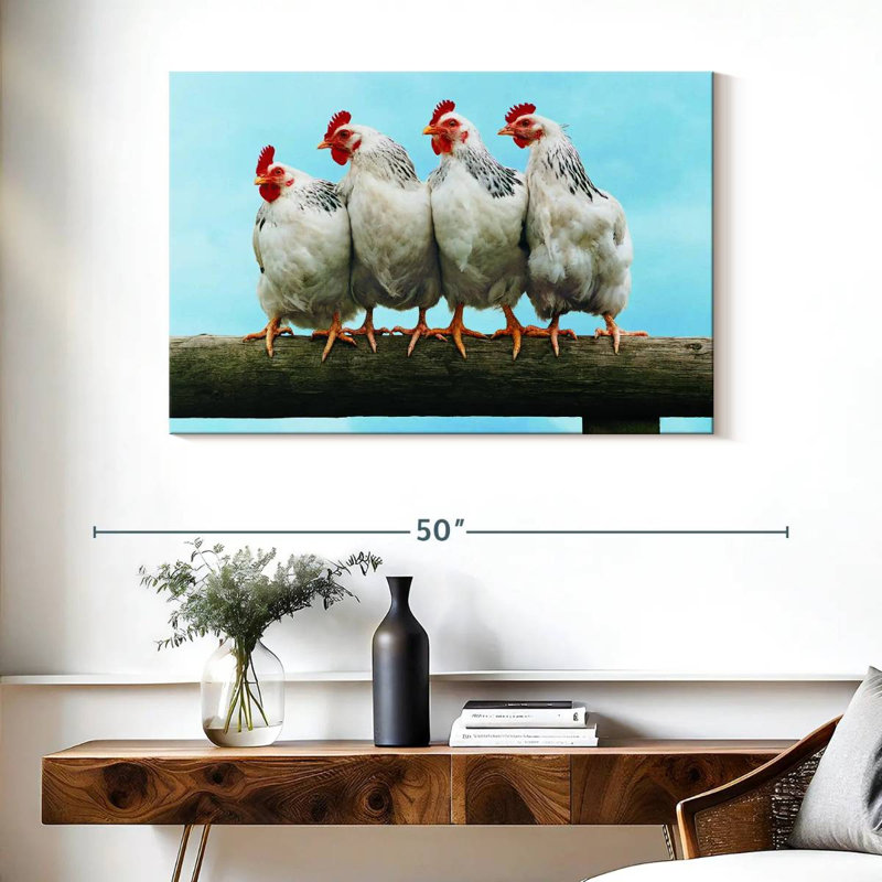 Brampt Chicken Friends, H 26 po x l 39 po