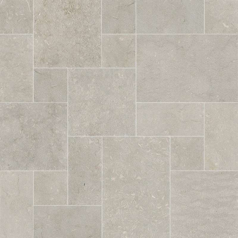 Coastline Sandblasted Pattern Limestone Paver Kit (160 sq.ft./unit,120 Pieces)