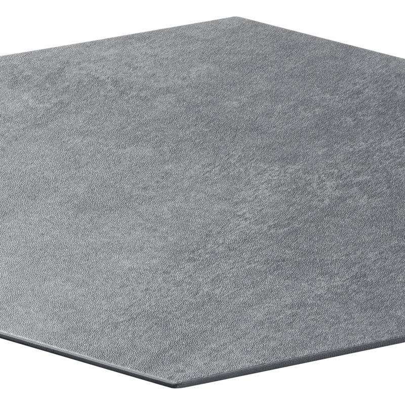 Plancher de vinyle à peler et coller BaseMore HEX 12 mil x l 5,75 po, gris