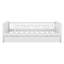 Lit plateforme en bois avec garde-corps et lit gigogne-313039927