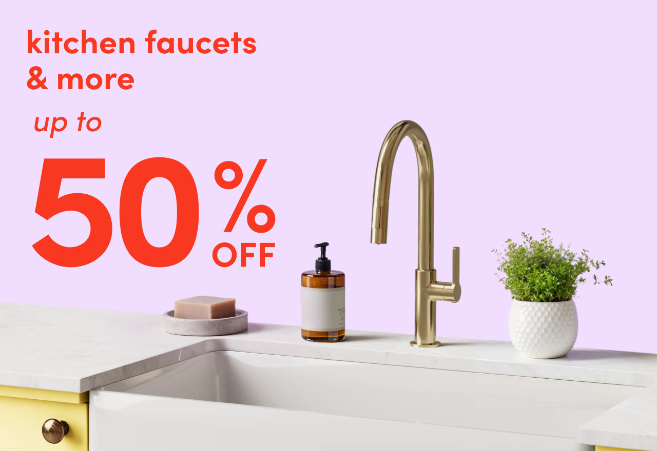 kitchen faucets & more on clearance