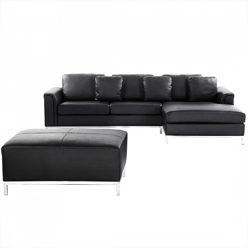 Spain 3 - Piece Living Room Set, Black