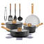 Ensemble de batterie de cuisine antiadhésive en céramique 14 pièces Nutustri-117660734