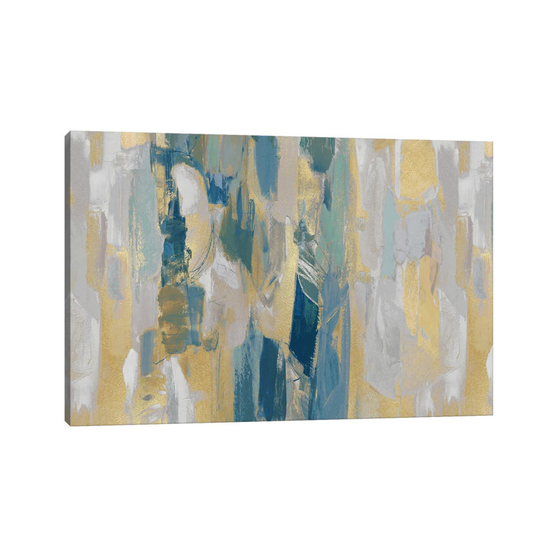 Revelation Teal by Jennifer Martin - Wrapped Canvas Painting, 66.04 cm H x 45.72 cm W