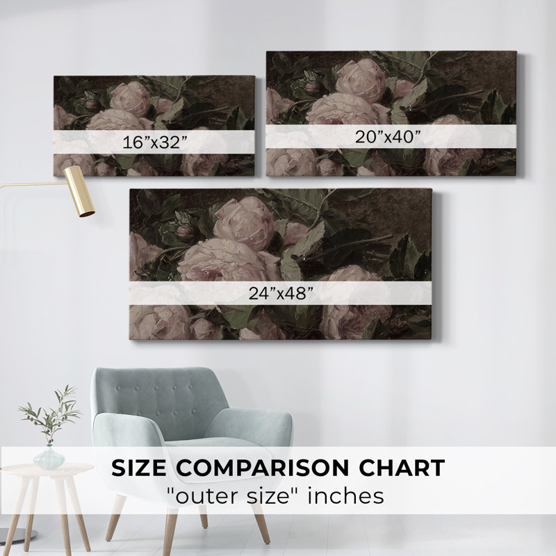 Botanical Series-CDXXX- Gallery Wrapped Canvas -Ready to Hang, 24" H x 48" W