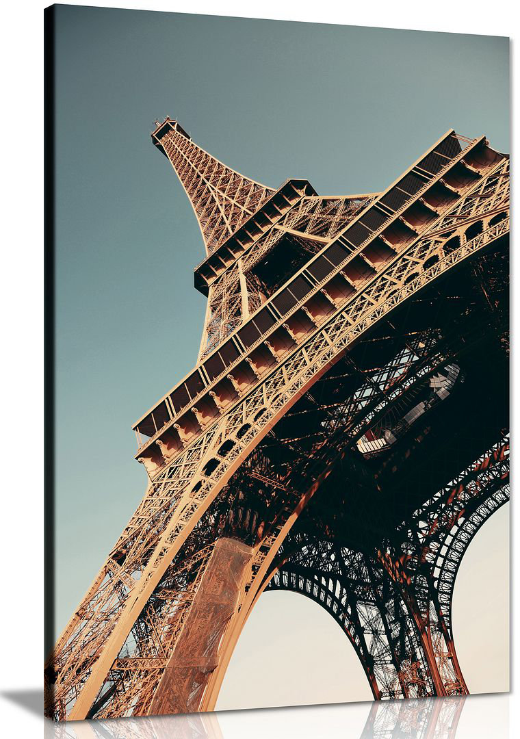 Paris The Eiffel Tower - Wrapped Canvas Print