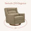 Kiwi Plus Chair and a Half Power Recliner and Swivel Glider with Power Adjustable Headrest and USB Port-1560894461