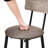 Bar Table Grey, Adjustable Feet Pad, Comfortable Seating Area With Grey Pu Leather Stools - Versatile Use