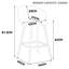 Yes Upholstered Bar Stool-802470133-802470130