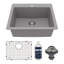 Ensemble d'évier de cuisine à cuve simple 25 po x 22 po Karran Quartz-65980507