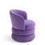 Upholstered Swivel Barrel Chair-1123105291
