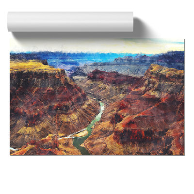 The Grand Canyon Painting - Frameless Print