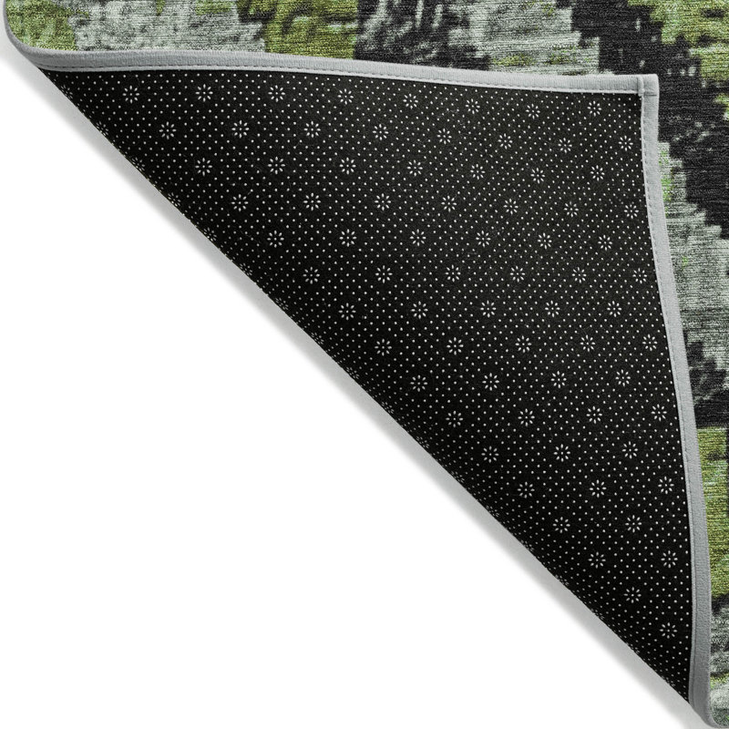 Machine Washable Indoor/Outdoor Xhevrie Aloe Rug, Runner 2'3" x 7'6"