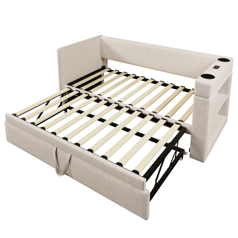 with Trundle, Beige