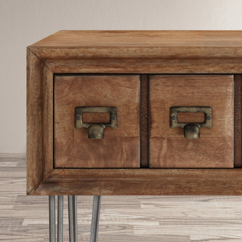 Karmin 46'' Solid Wood Top Console Table