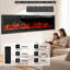 17 Stories Black Electric Fireplace Insert-118711519