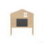 Armoire de rangement pour tête de lit double - Naturel (tête de lit seulement)-130491932