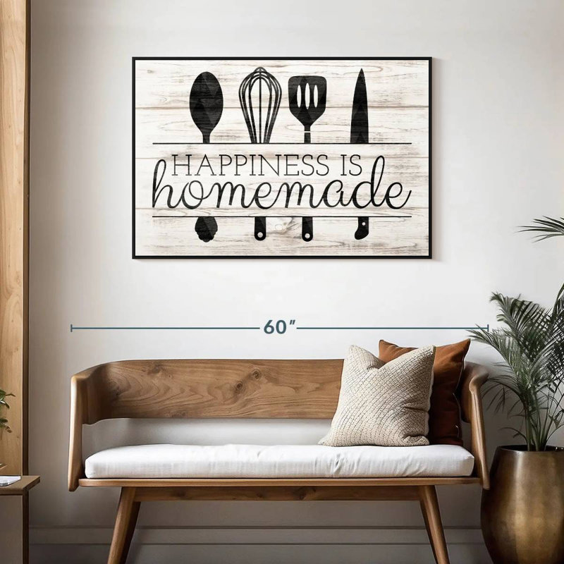 Tergel Happiness Is Homemade Kitchen Tools, 29" H x 43" W