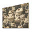 Art mural grenouilles noir et blanc - grenouilles et crapauds sur bois de pin naturel-101407442