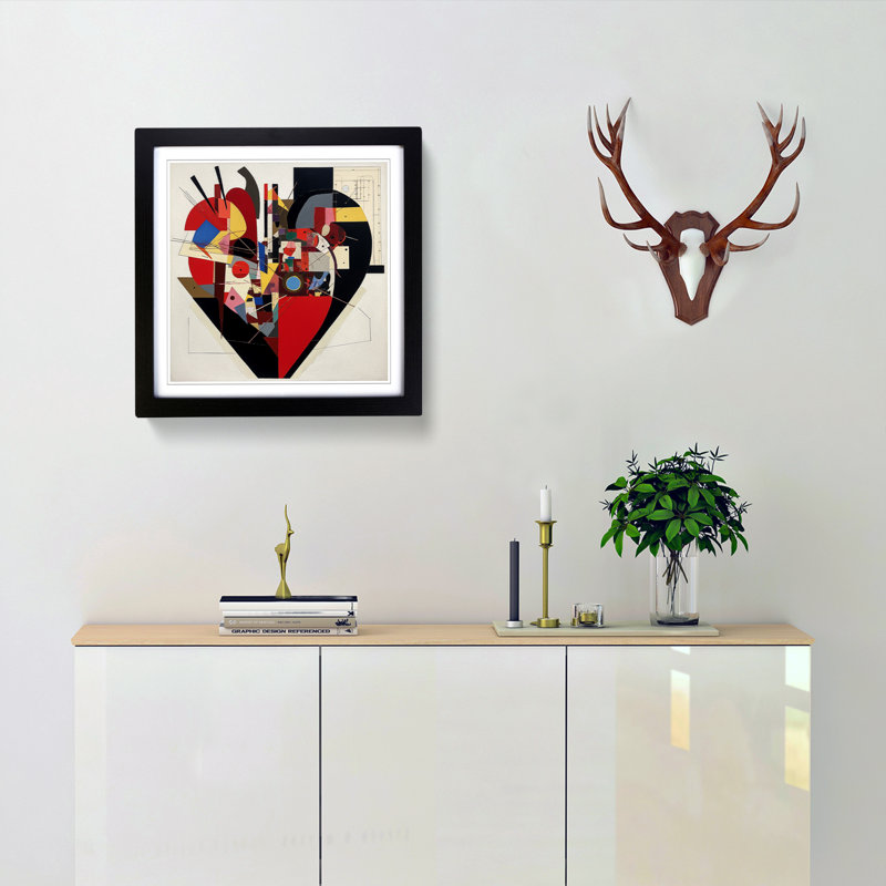 Single Picture Frame Print on Wood, Black