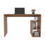 Bureau d'ordinateur en chêne naturel avec rangement ouvert et tablette ouverte-1557687758