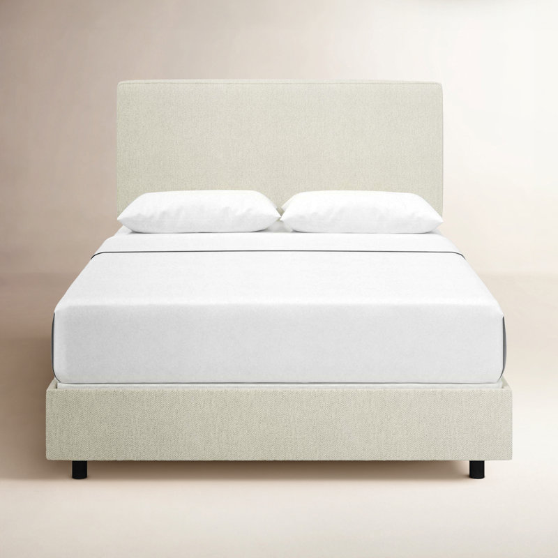 Lit tapissier standard en coton Marquise, Très grand, Tweed Sustain® toile Milsap