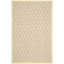 Tapis géométrique en laine et sisal tissés à la main Natural Fiber-15108051