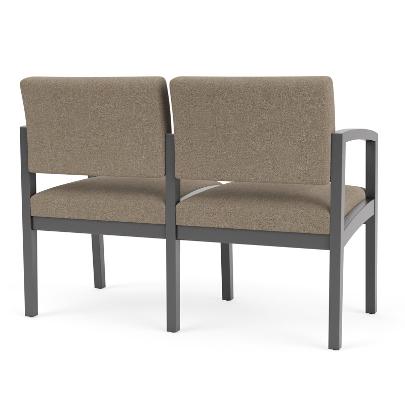 Lenox 2-seater tandem chair, Étain, Limon Archetype