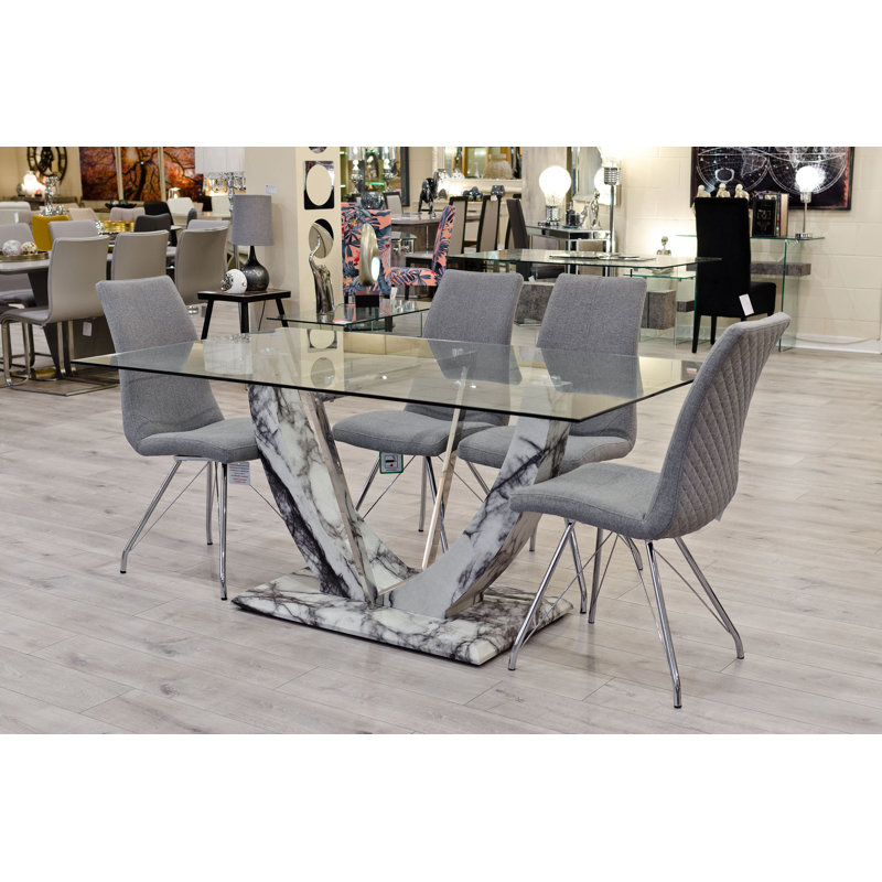 Eunice 4 - Person Dining Set