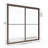 Deluxe 59'' - W x 58.5'' H Bypass Door Framed Tub Door with-1877685773-1877685768