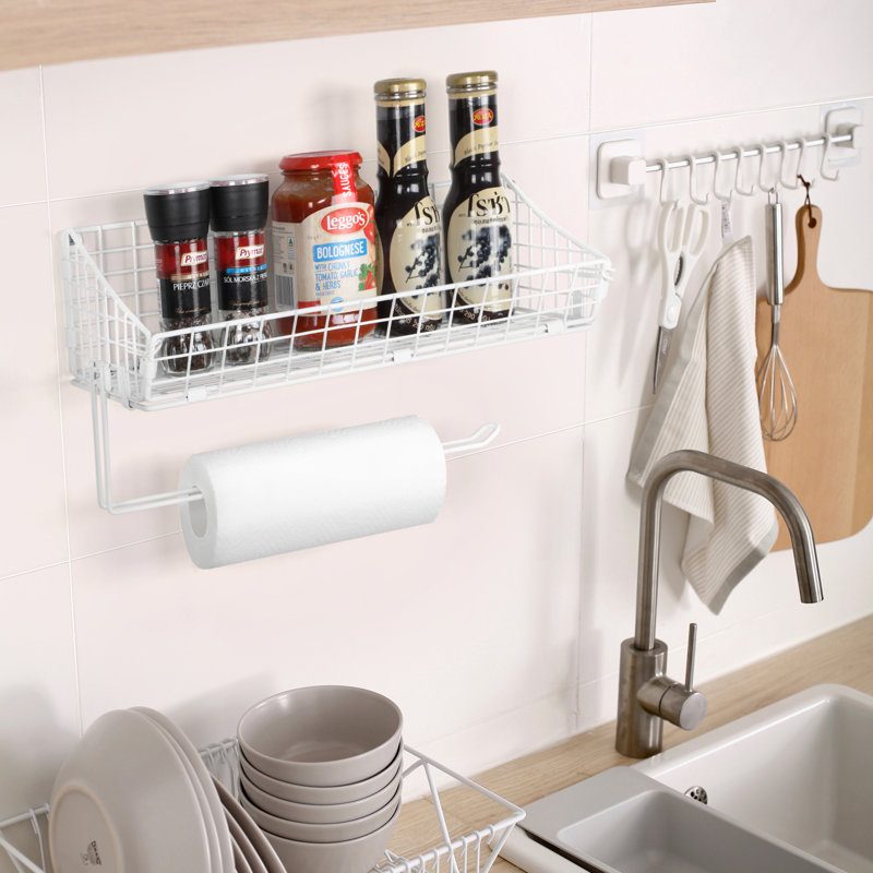 Porte-serviettes en fer, Blanc