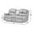Convergent Faux Leather Reclining Loveseat-121434447-56765292