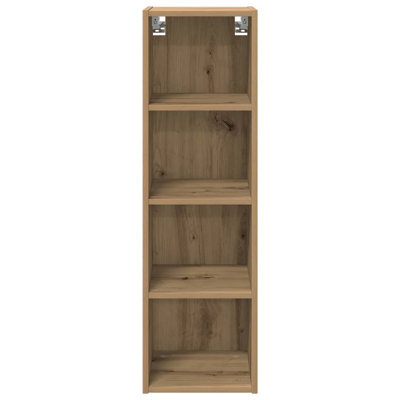 Vidaxl Hanging Cabinet With Storage Riga Old Wood 30 X 29.5 X 100 Cm