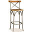 Ordway Solid Wood Bar Stool with Steel Frame