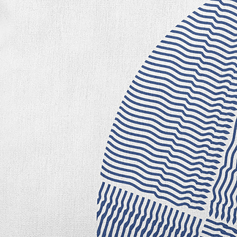  Housse et insert de coussin rectangulaire en polyester pour l'intérieur et l'extérieur, Bleu marine