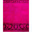 Tapis rose en laine unique 4 pi 0 po x 6 pi 4 po Huckaby