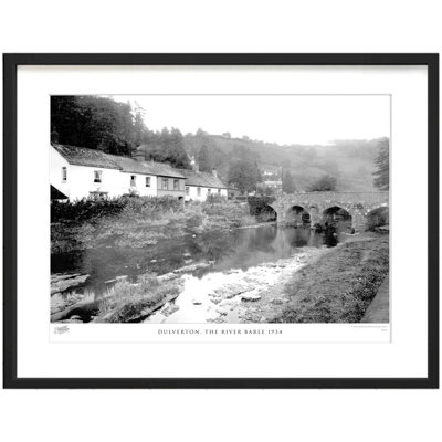 Dulverton, The River Barle 1934 - Single Picture Frame Print