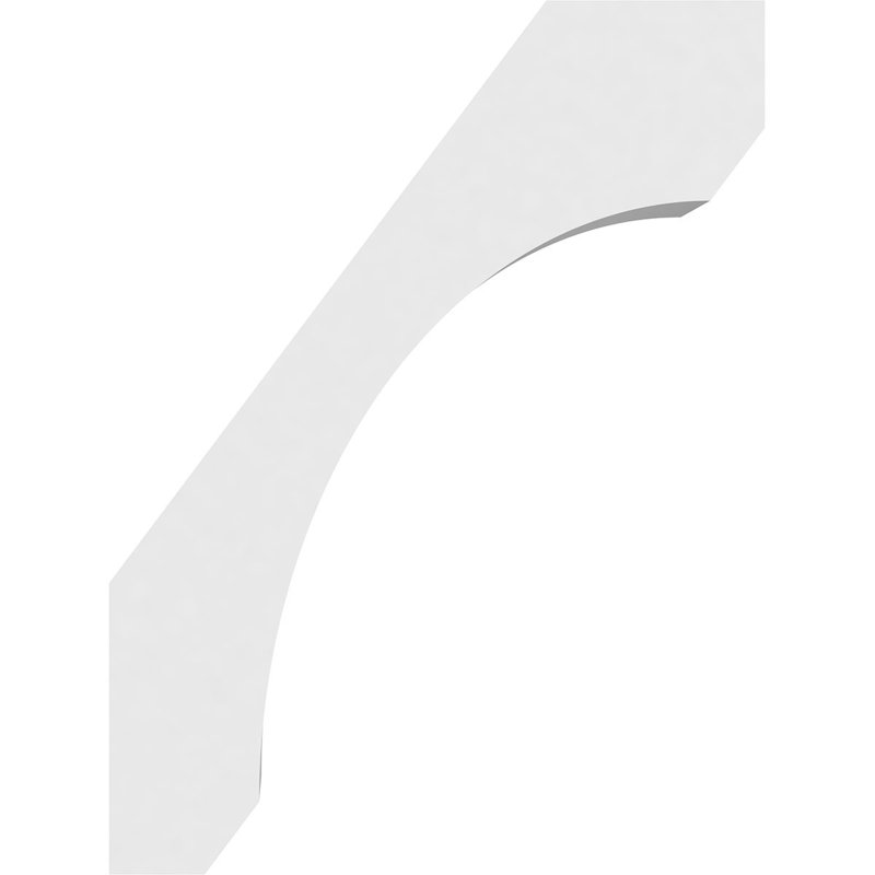 Attelle de genou standard en PVC de qualité architecturale, H 16 po x l 5 po x P 12 po