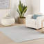 Skipper Stripe Swedish Blue Handwoven Indoor/Outdoor Rug-2073679621