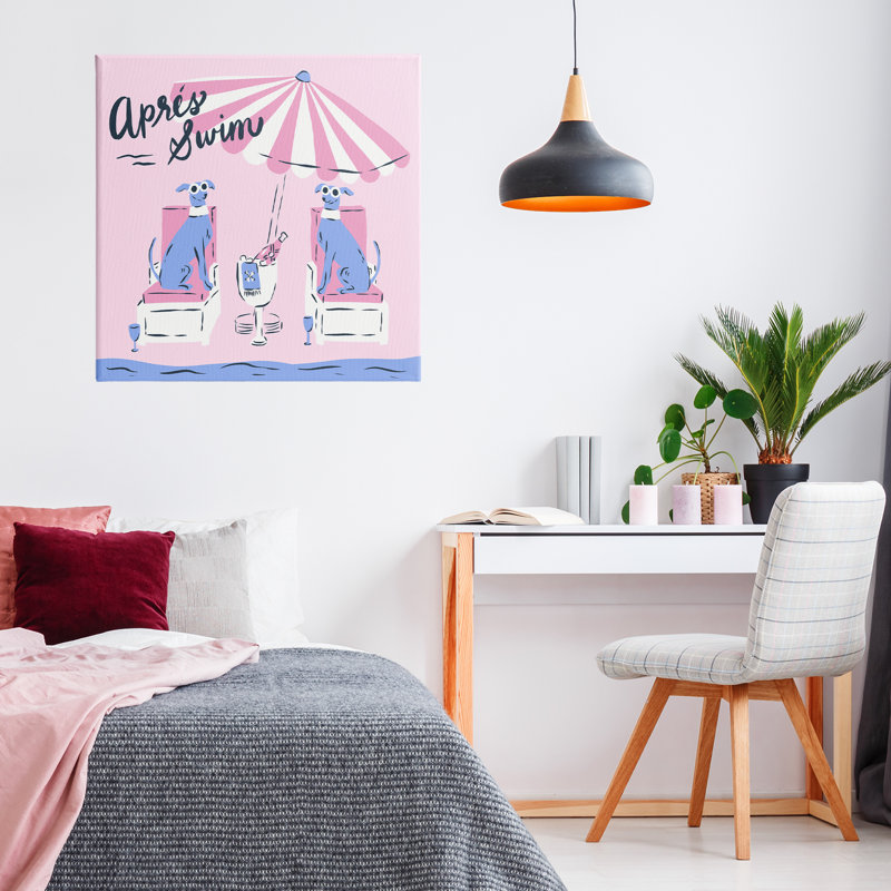 Toile de lévrier Apres Swim, design par Krissy Mast, H 24 po x l 24 po