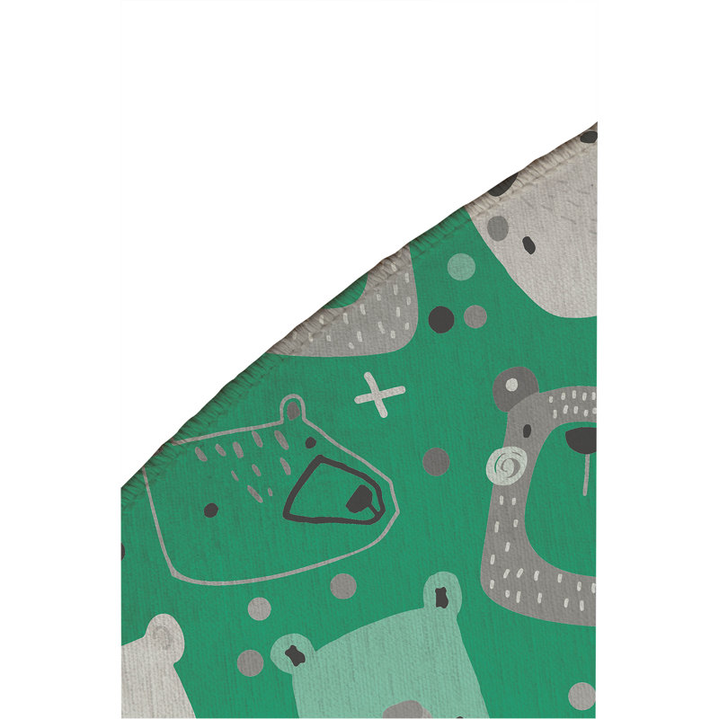 Tapis de jeu Bear Face, Rond 5 pi
