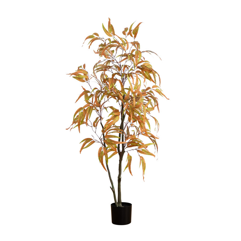 5ft. Autumn Wispy Eucalyptus Artificial Fall Tree