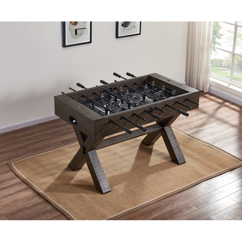 Homestead Cappuccino Rustic Foosball Table with Steel Rods