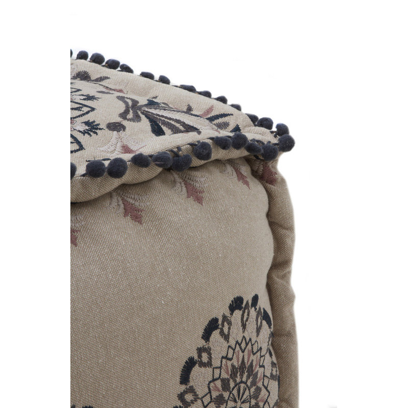 Casin 21.65cm Wide Rectangle Geometric Pouffe Ottoman