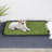 Pet Training Non-Slip Indoor/Outdoor Tray with Reusable Grass Pad