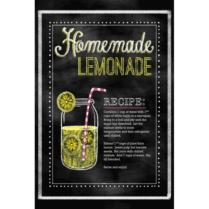 " Homemade Lemonade ", 48" H x 32" W  