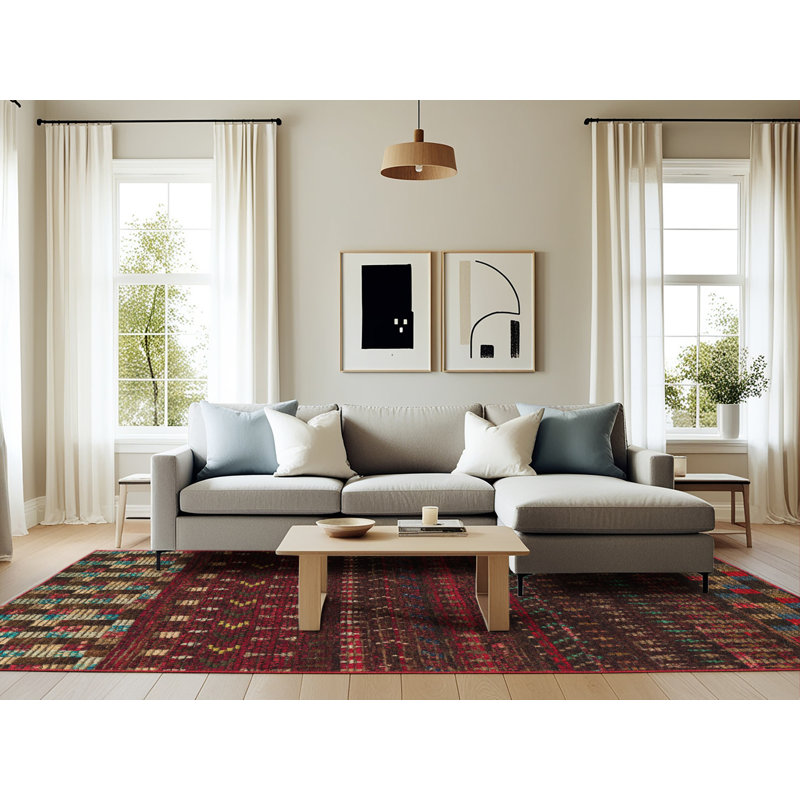 Abstract Indoor Rug, Rectangle 6' x 9'