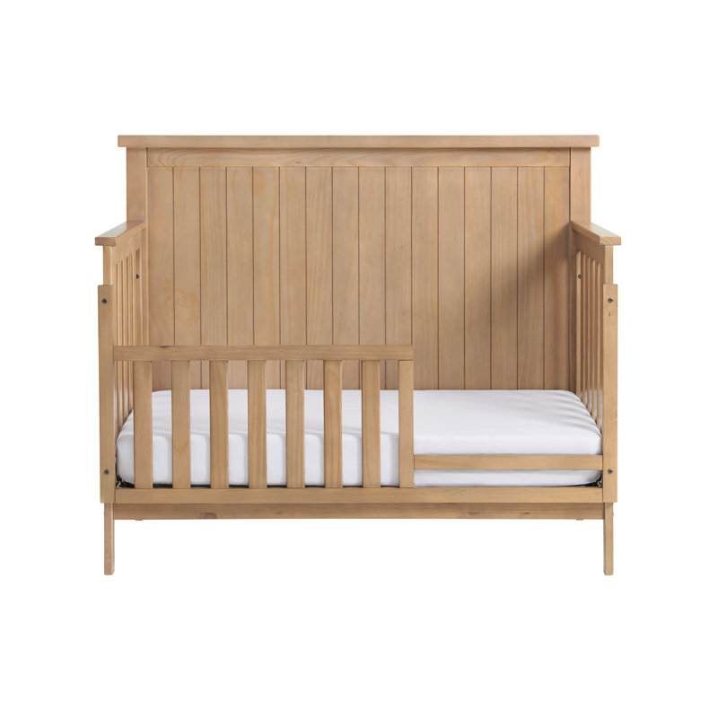 Everlee Toddler Guard Rail, Honey Wood