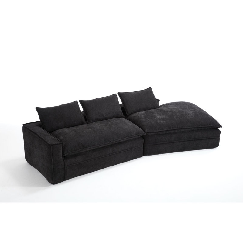 Canapé modulaire Modern, Noir
